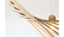 Suspension-Comets - Suspension, M 75cm, brut, câble recouvert de lin, rosace en bois--NOVINEA-RIF