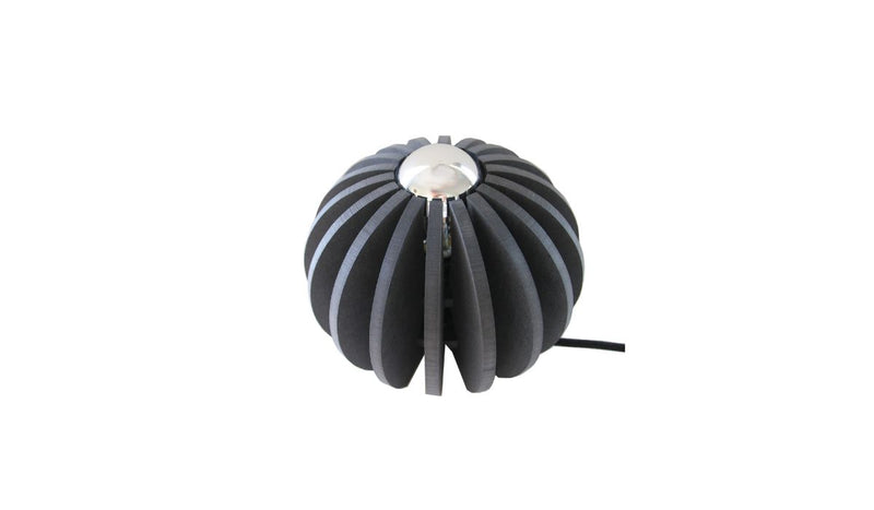 Wrecking Ball eco-friendly table lamp in black stained wood