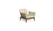 Fauteuil outdoor-Cruise - Fauteuil Lounge extérieur en teck et corde, beige--NOVINEA-TALENTI