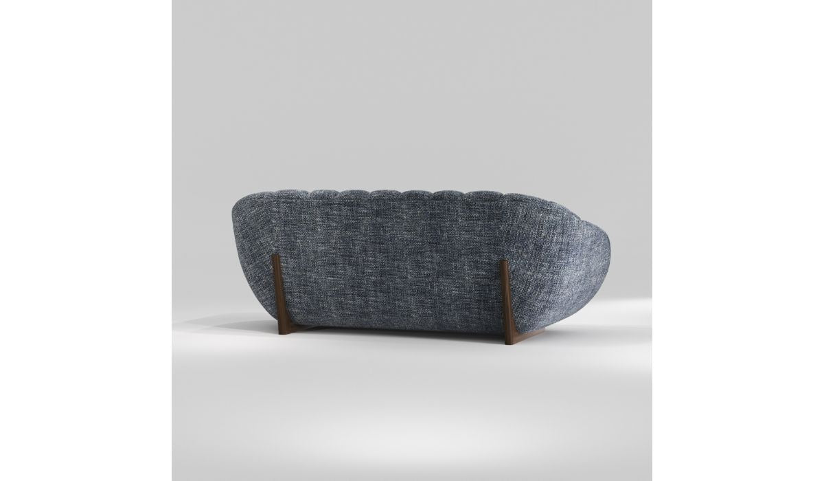 Rabelo - 2-seater sofa, gray fabric