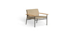 Fauteuil outdoor-Allure - Fauteuil Lounge-Moka - Teck naturel - Ivoire cuir écologique-NOVINEA-TALENTI