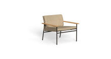 Fauteuil outdoor-Allure - Fauteuil Lounge-Moka - Teck naturel - Ivoire cuir écologique-NOVINEA-TALENTI