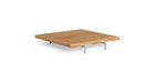 Table basse outdoor-Allure - Table basse outdoor-Blanc - Teck naturel-NOVINEA-TALENTI