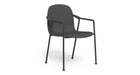 Chaise outdoor-Coral - Fauteuil de repas-Graphite - Noir-NOVINEA-TALENTI