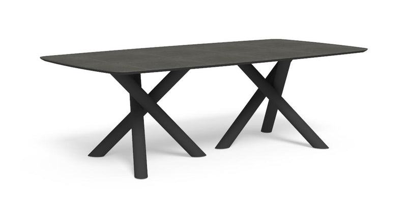 Table de repas outdoor-Coral - Table à manger 240x120-Graphite - Noir-NOVINEA-TALENTI