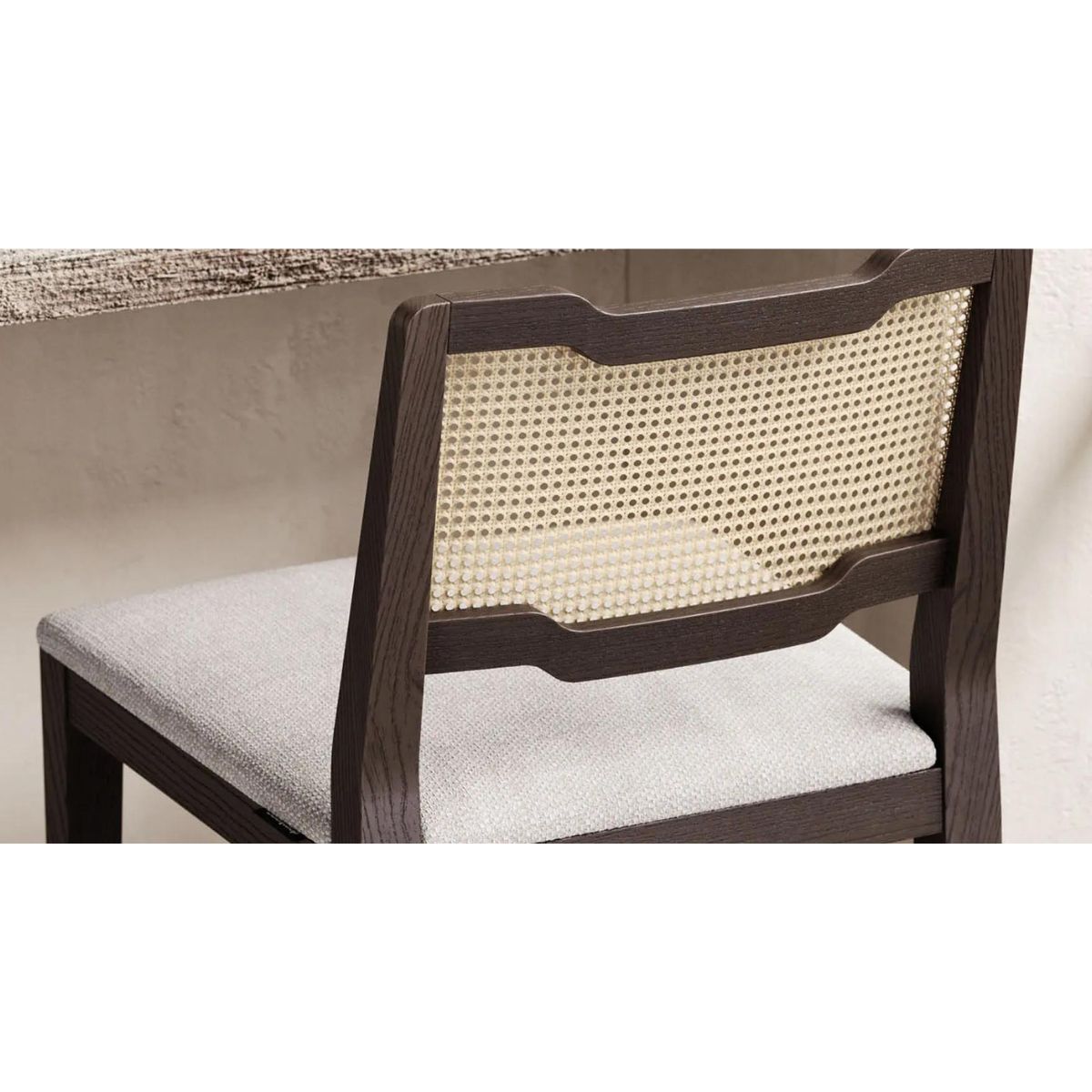 Chaise de bar-Eva - Chaise de bar et de comptoir-Chaise de bar : Tissus Helmand 02 & Structure frêne teinté fumé-NOVINEA-DOMKAPA