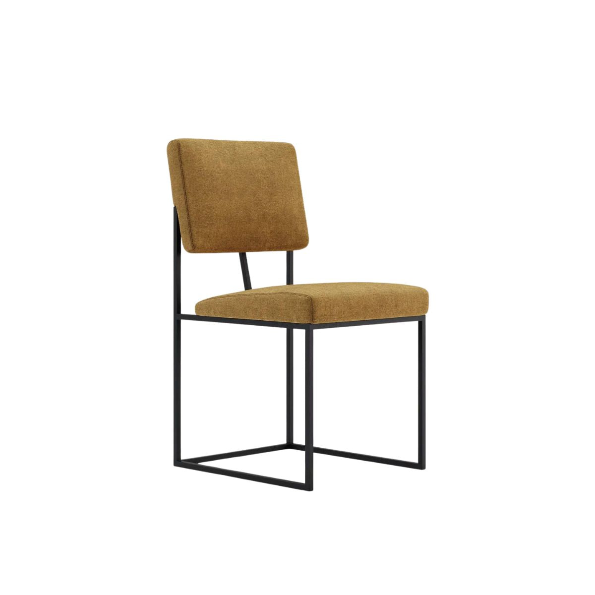 Gram - Chaise - NOVINEA Chaises Tissu : Logone 32 & Structure acier texturé noir