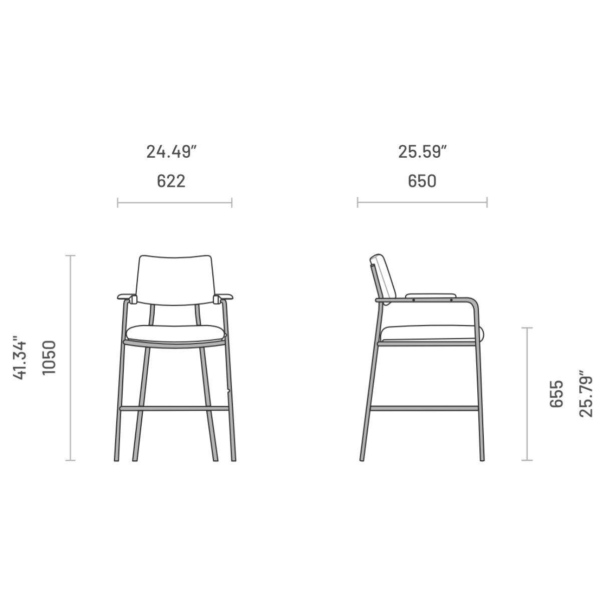 Stranger - Bar and counter chair