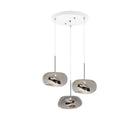 G3 - Suspension trois galet en verre - NOVINEA Suspension Chrome