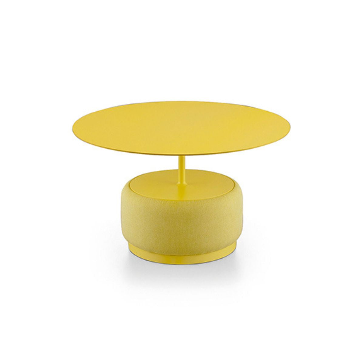 Table d'appoint-Bloom H40 - Table d'appoint-Métal jaune pastel | tissu cotton club jaune-NOVINEA-MIDJ