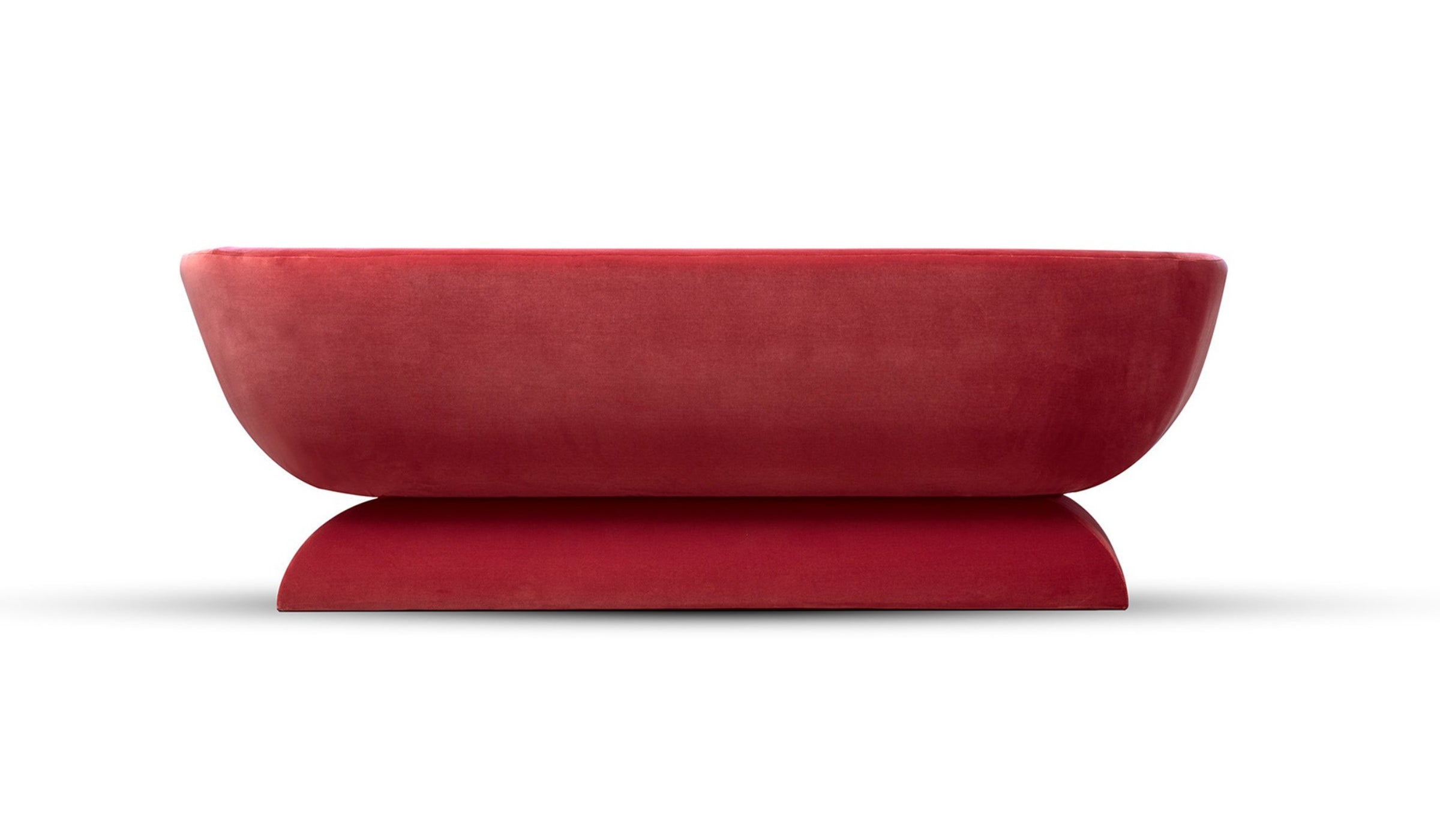 Oscar - Red velvet sofa