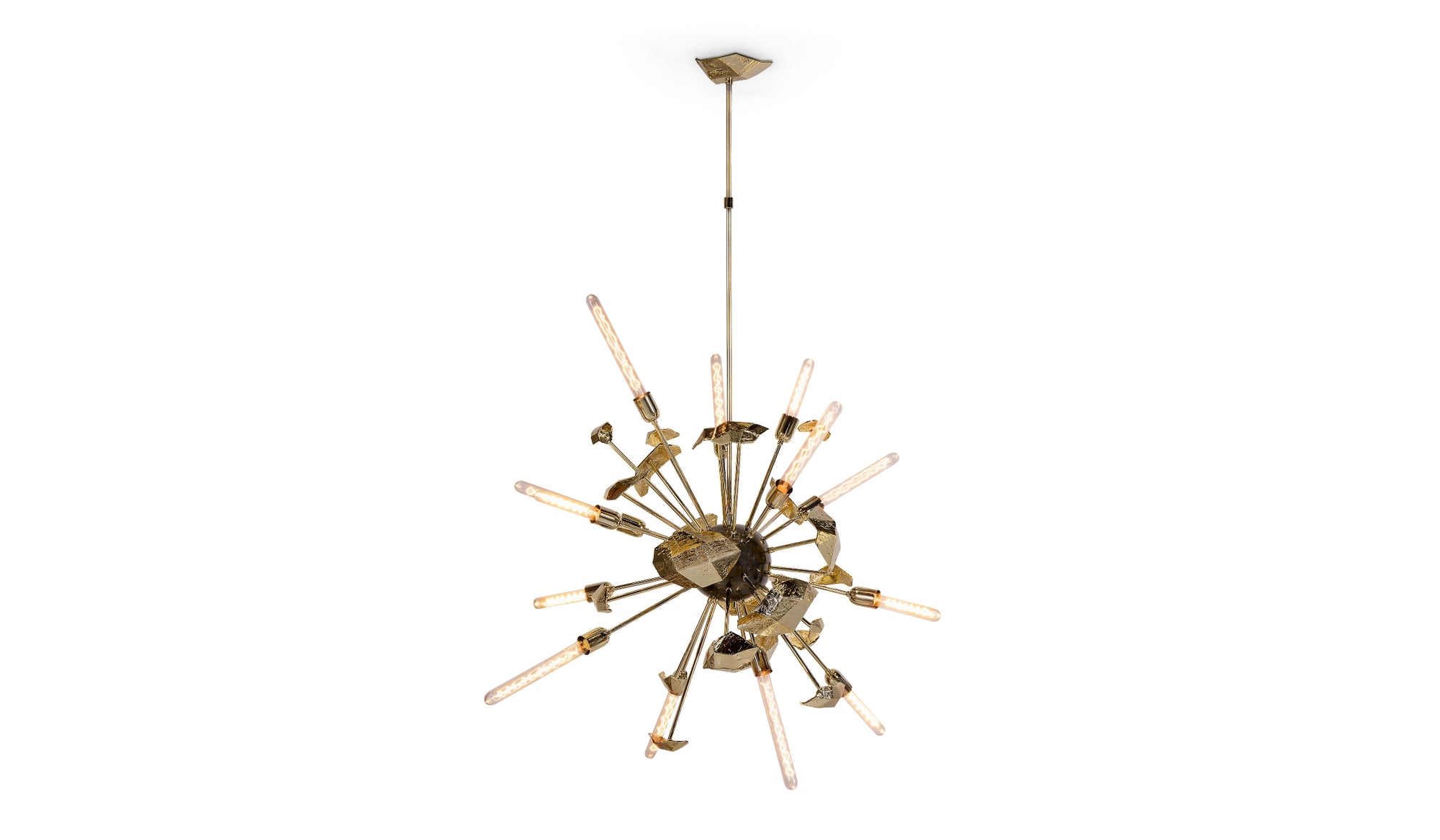 Supernova - Brass pendant light, bright light