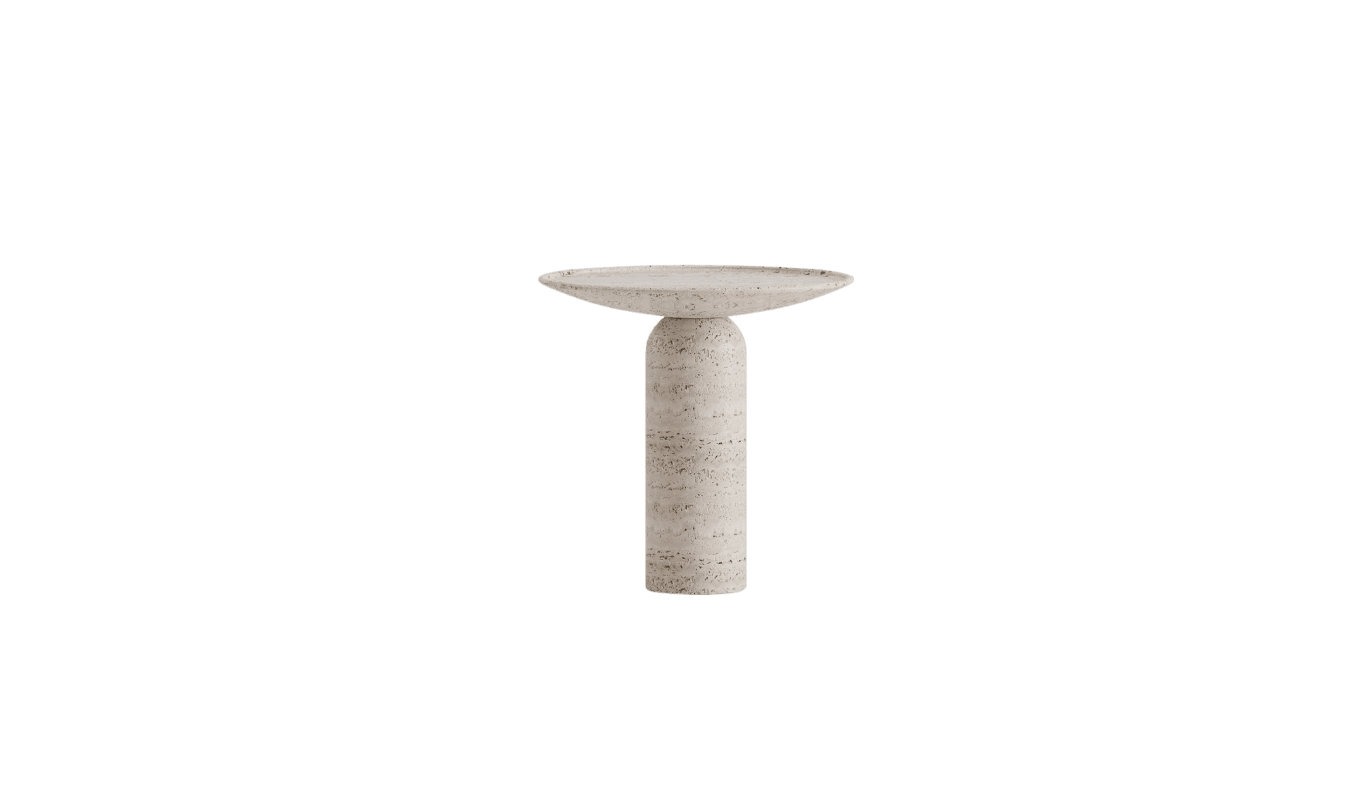 Table d'appoint de luxe Tisbe , en marbre Travertin