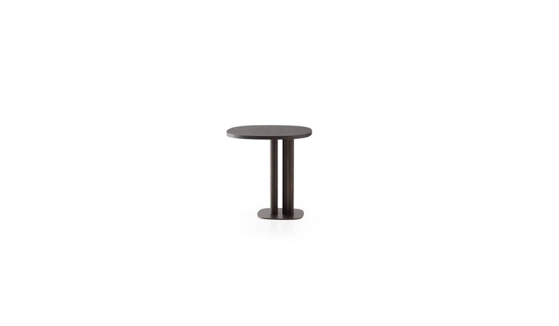 Table d'appoint design italien Manhattan Basse, en chêne