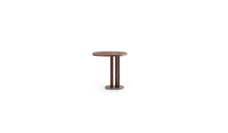 Manhattan Basse Italian Design Side Table, Walnut