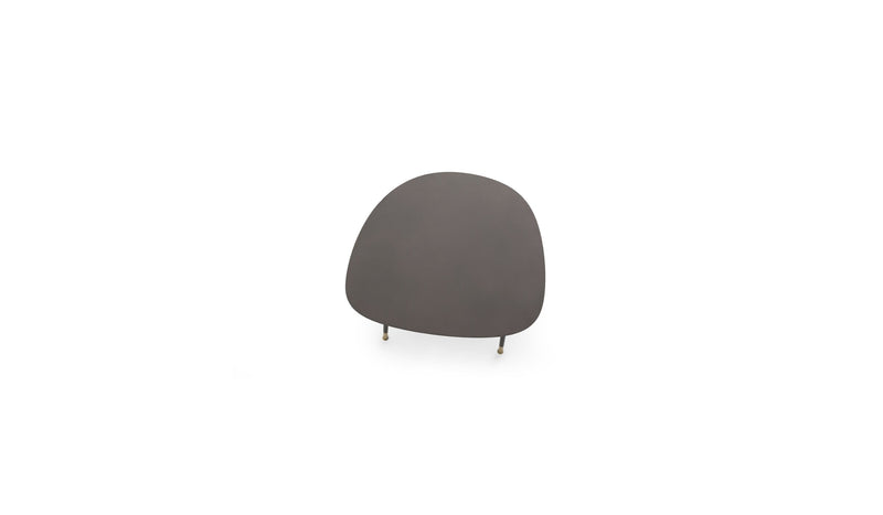 Pebble Grande designer side table, metal