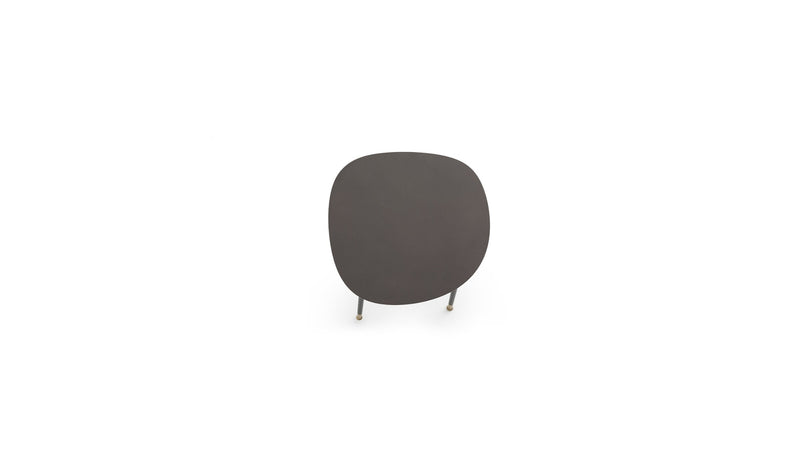 Pebble Petite designer side table, metal