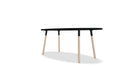 Table Ogi W, 8 personnes, noir et bois