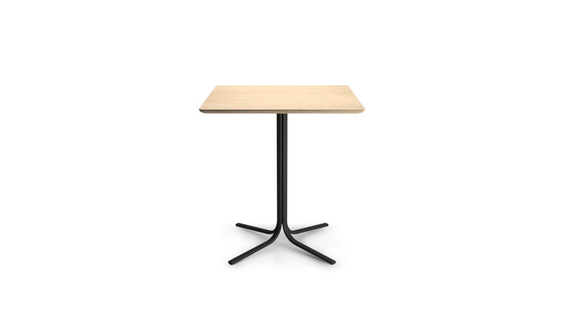 Table bistrot carrée Atal, plateau 70 cm en chêne