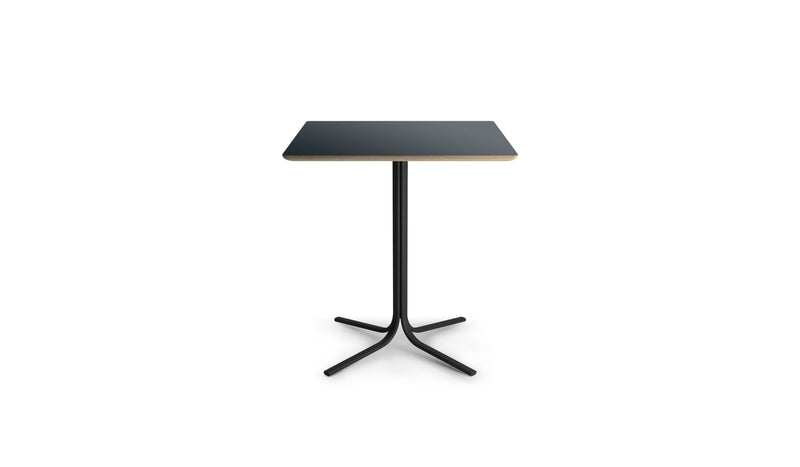 Table bistrot carrée Atal, plateau 70 cm en stratifié