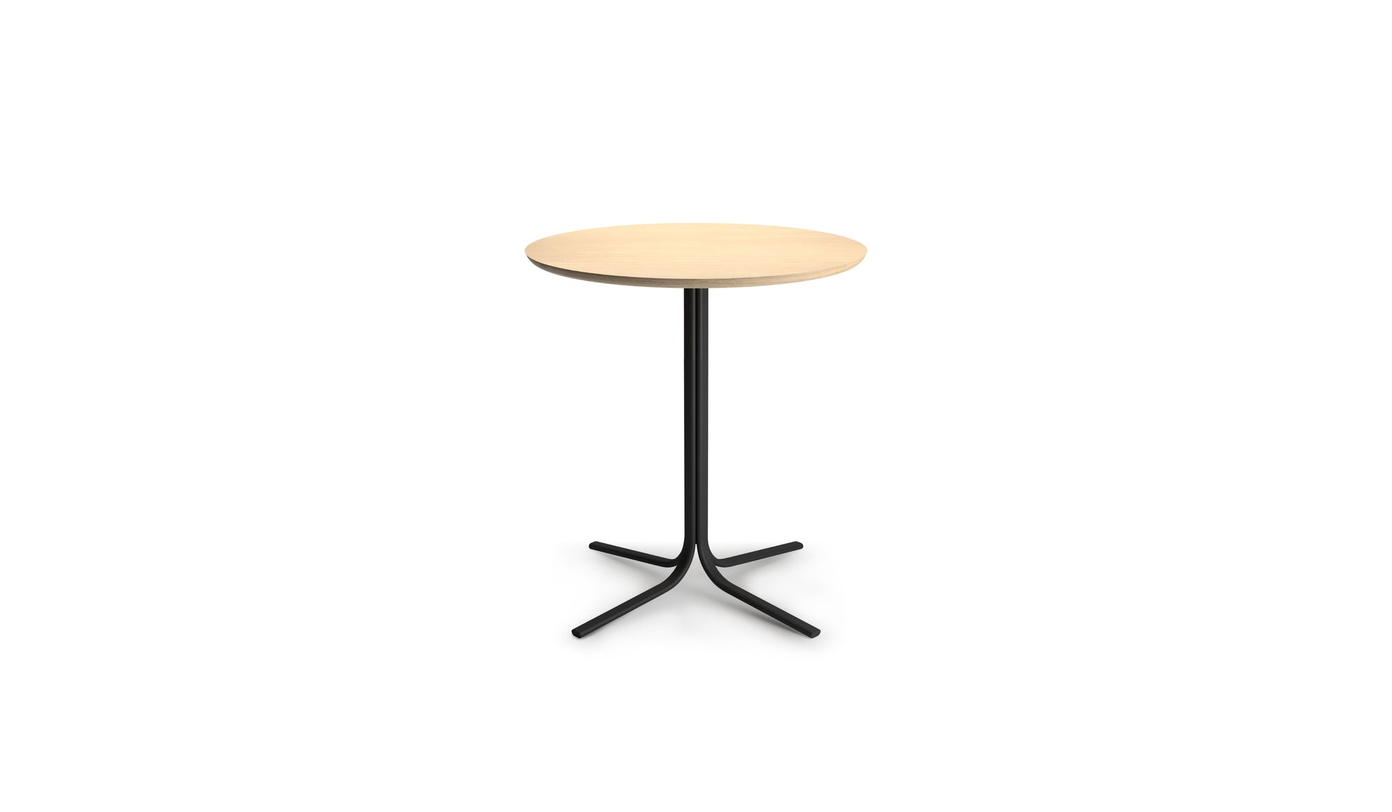 Table bistrot ronde Atal, plateau Ø70 cm en chêne