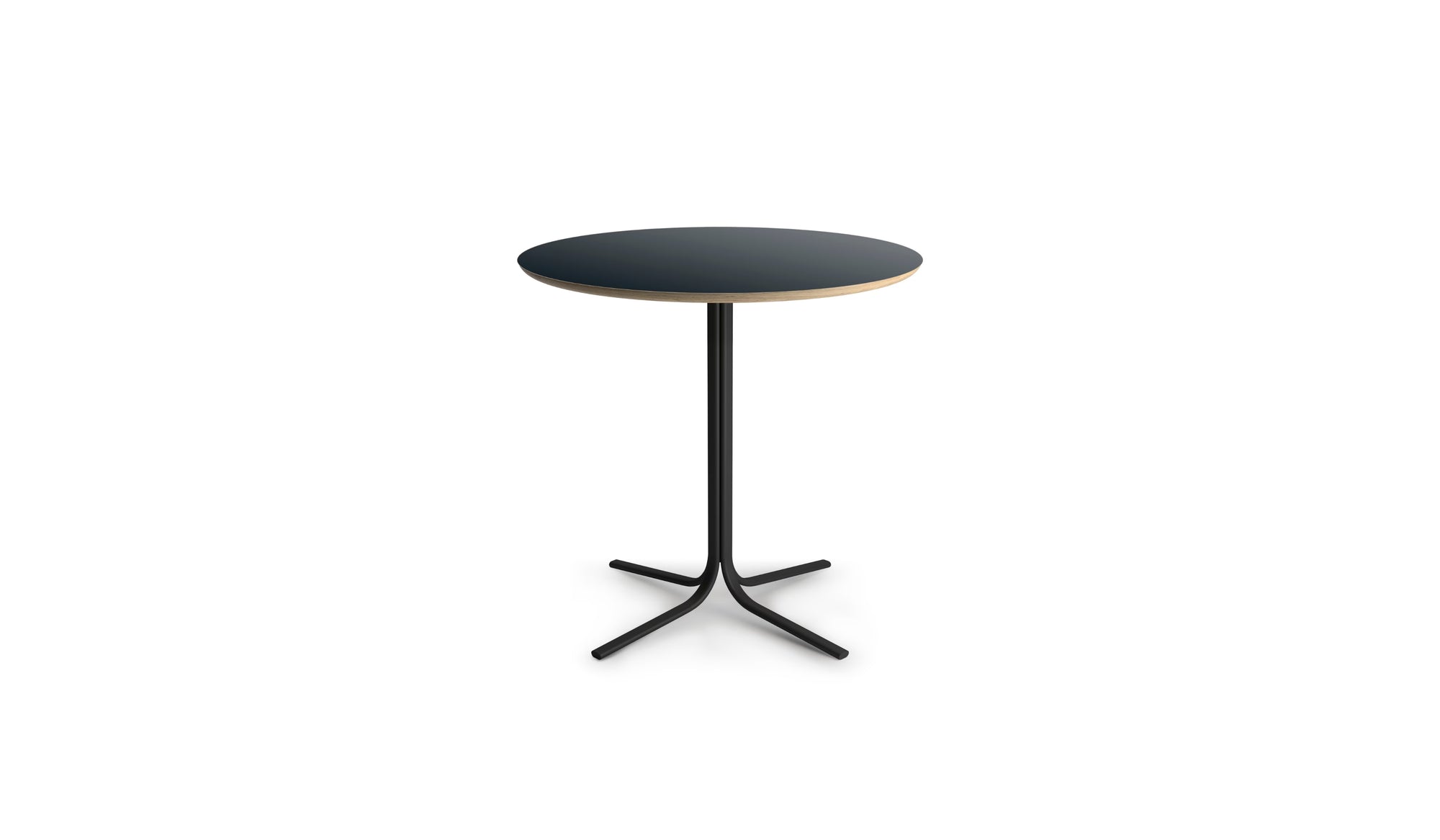Table bistrot ronde Atal, plateau Ø80 cm en stratifié