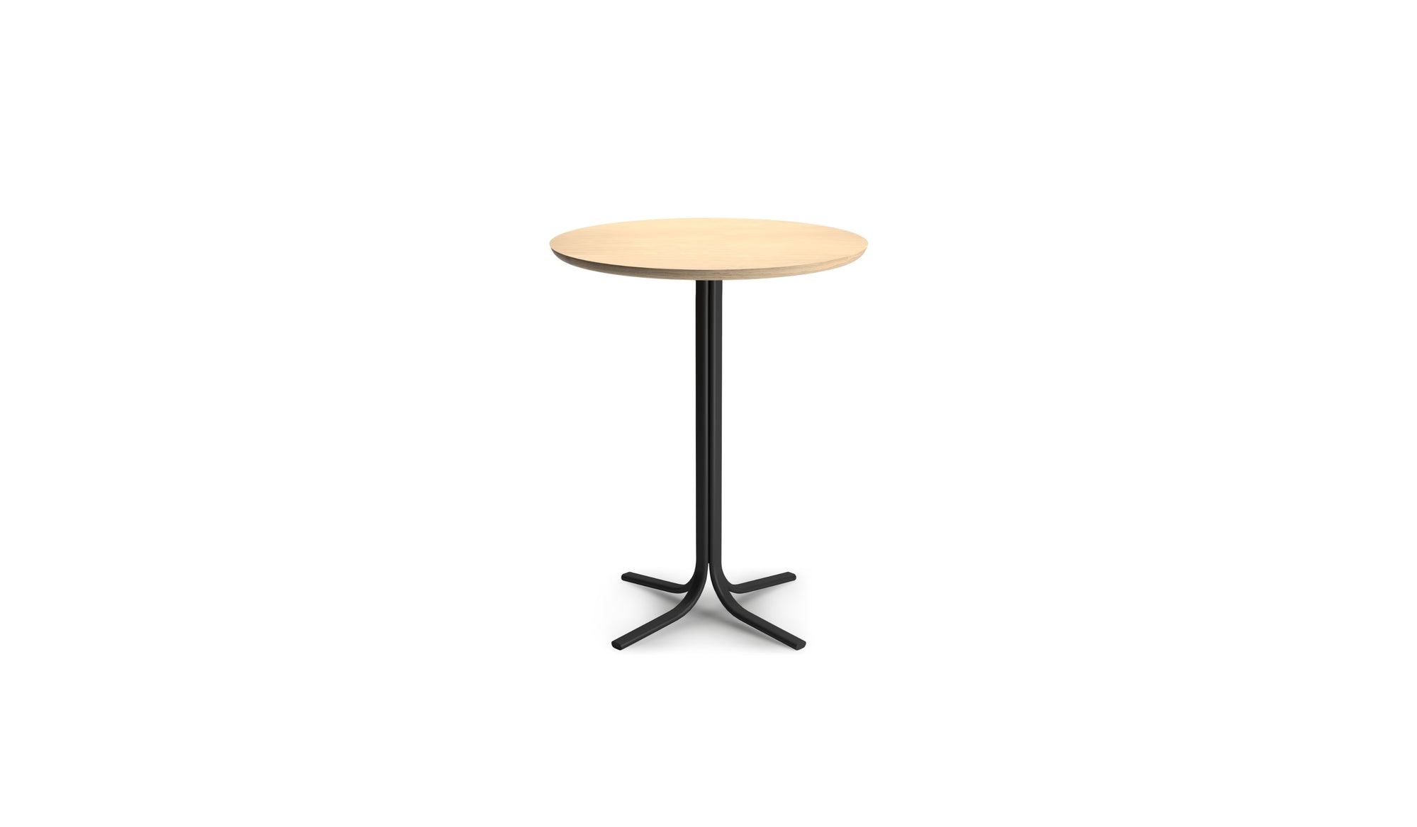 Table bistrot ronde Atal, plateau Ø60 cm en chêne