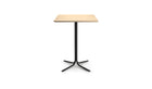Table haute carrée Atal, H 90 cm, plateau chêne