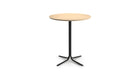 Table haute ronde Atal, H 90 cm, plateau chêne