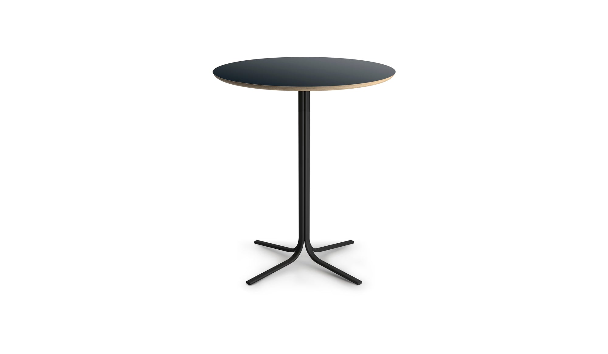 Table haute ronde Atal, H 90 cm, plateau stratifié