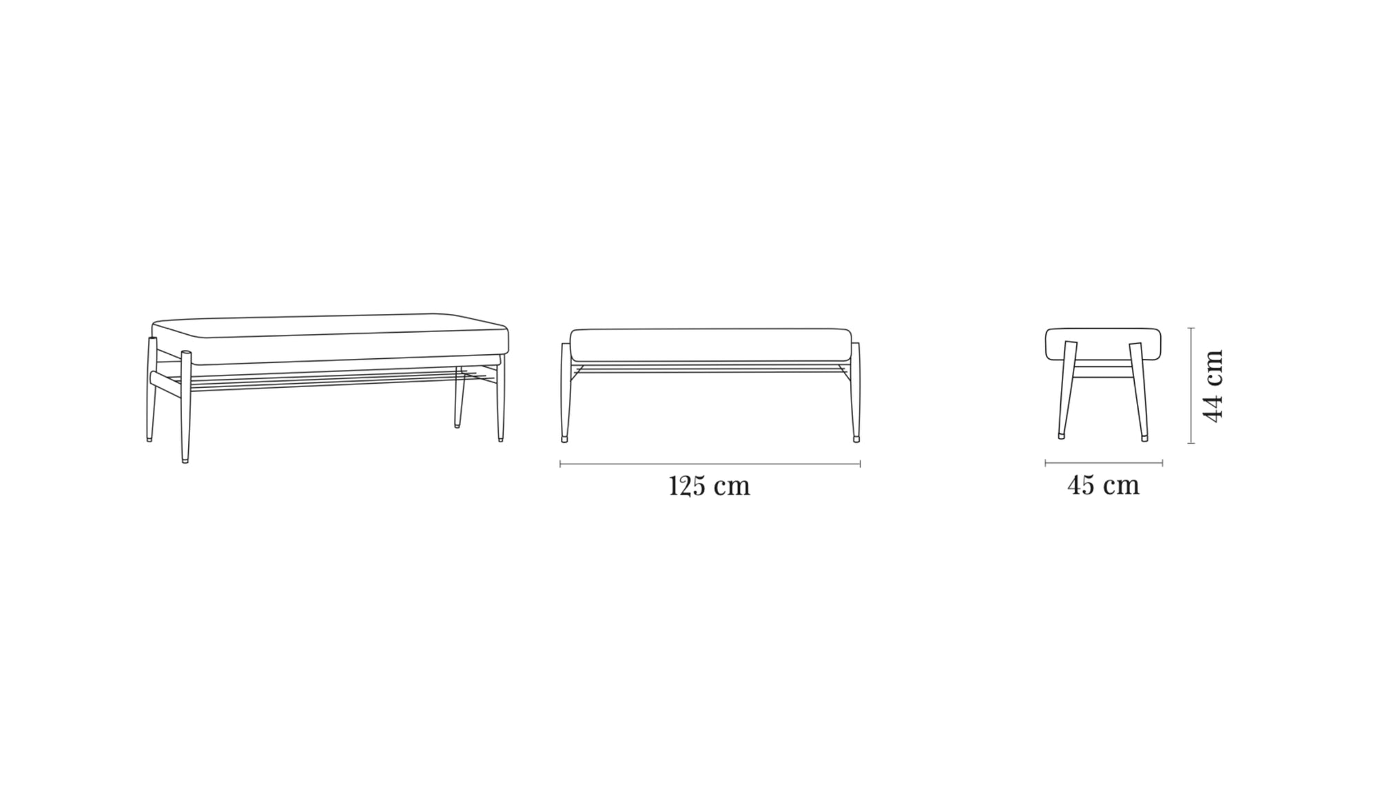 Banc-Fox - Banc, M, tissu loft, jaune--NOVINEA-366 CONCEPT