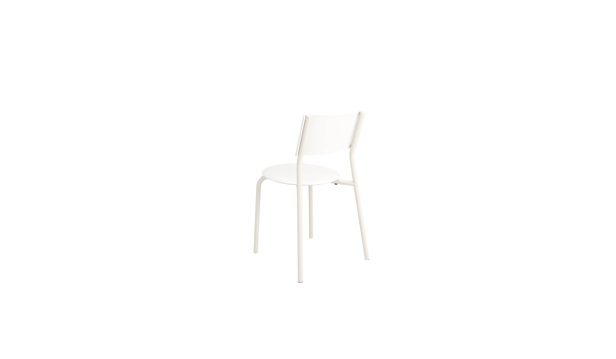 SSDr recycled plastic chair, cream white