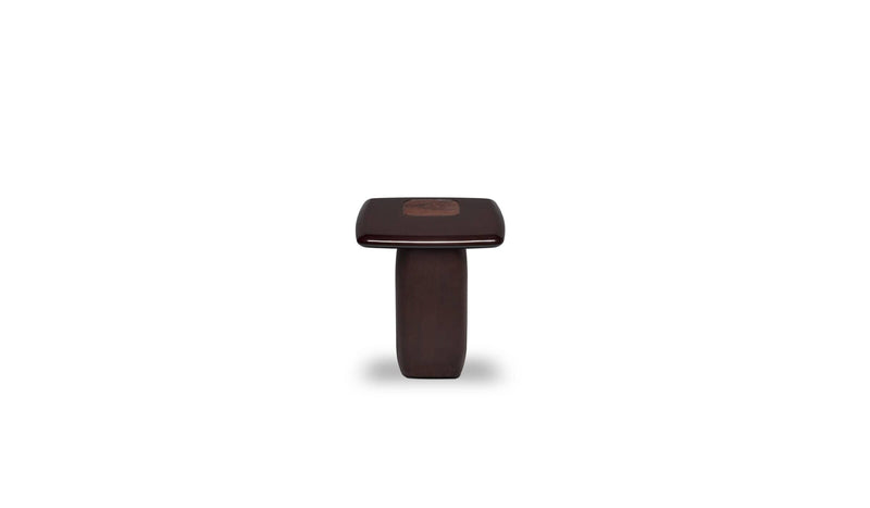 Bossa Luxury Side Table in Solid Mahogany Wood