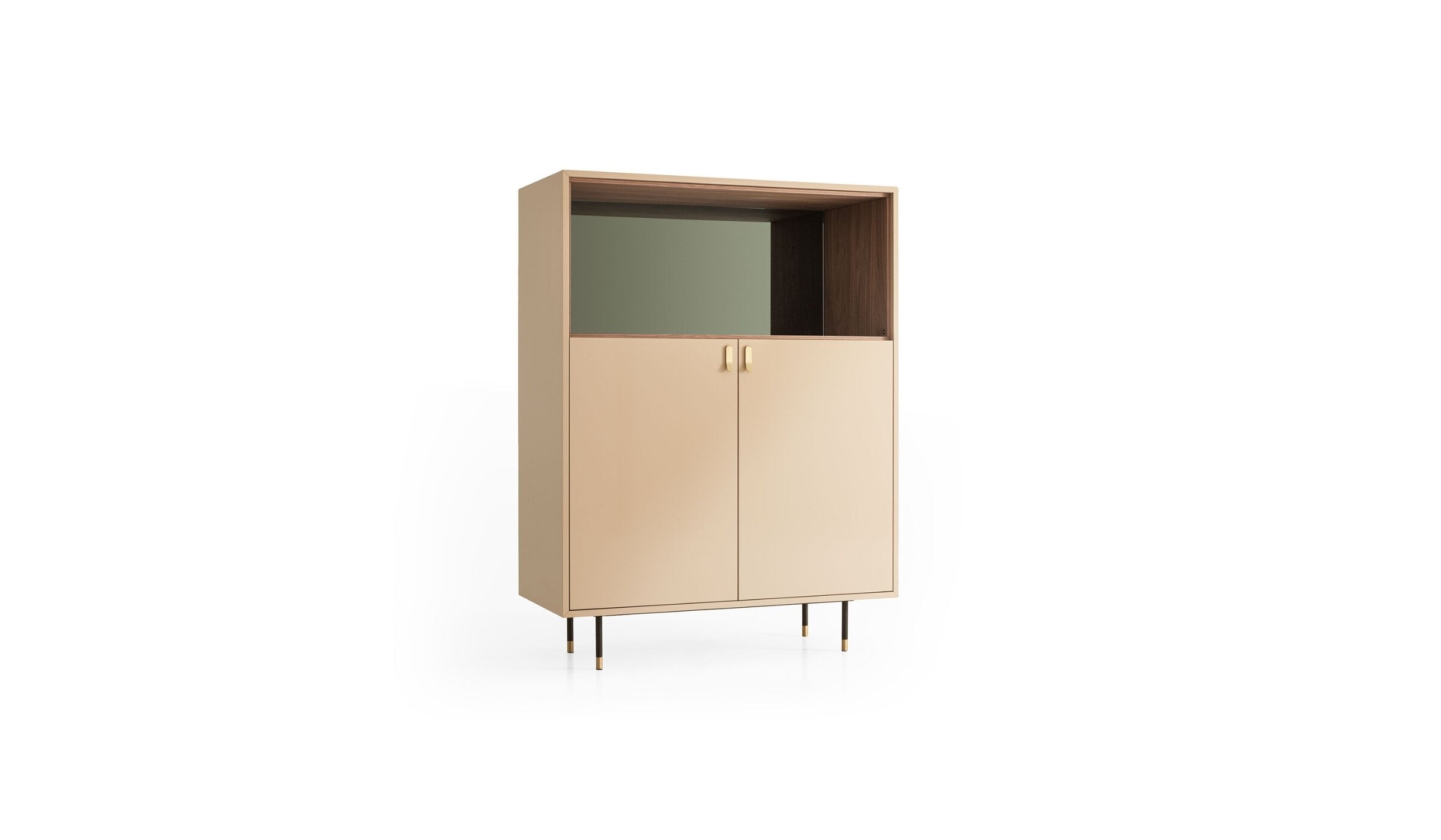 Buffet design moderne Universe Box, beige rosé brillant