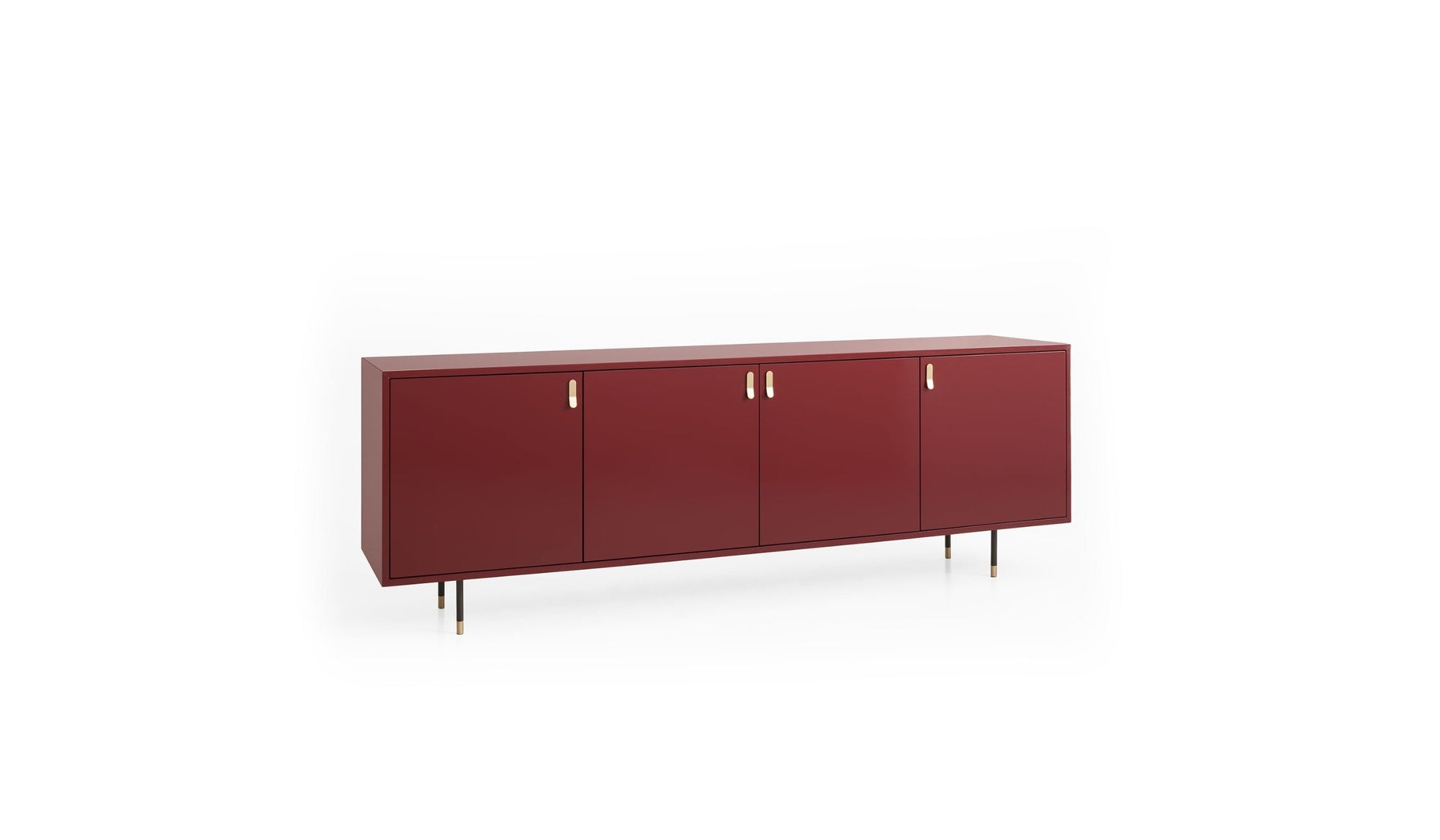 Buffet design moderne Universe, rouge brillant