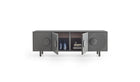 Bardot high-end Italian design sideboard, 4 doors, anthracite gray