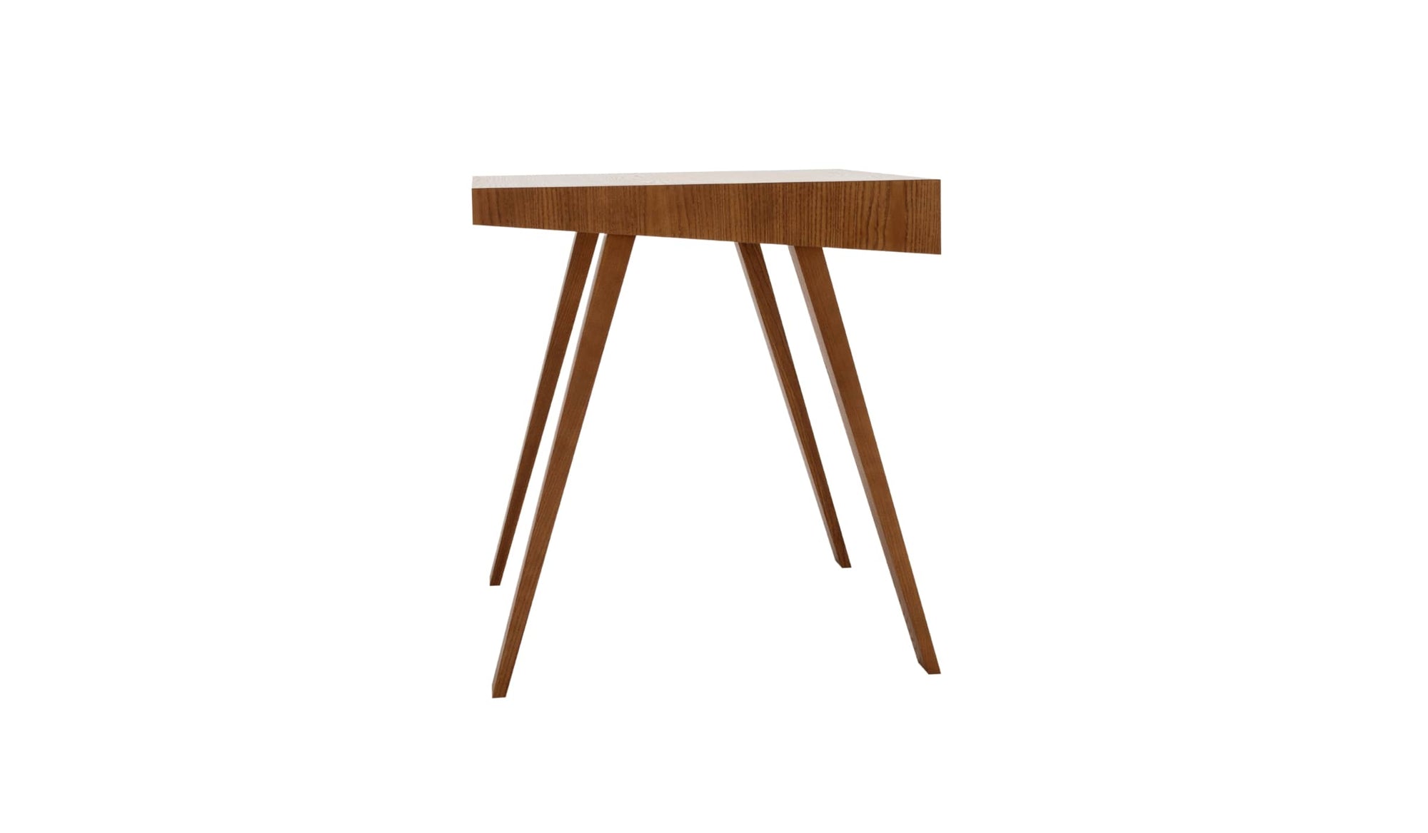 Bureau design 4.9 en frêne marron, 1 tiroir