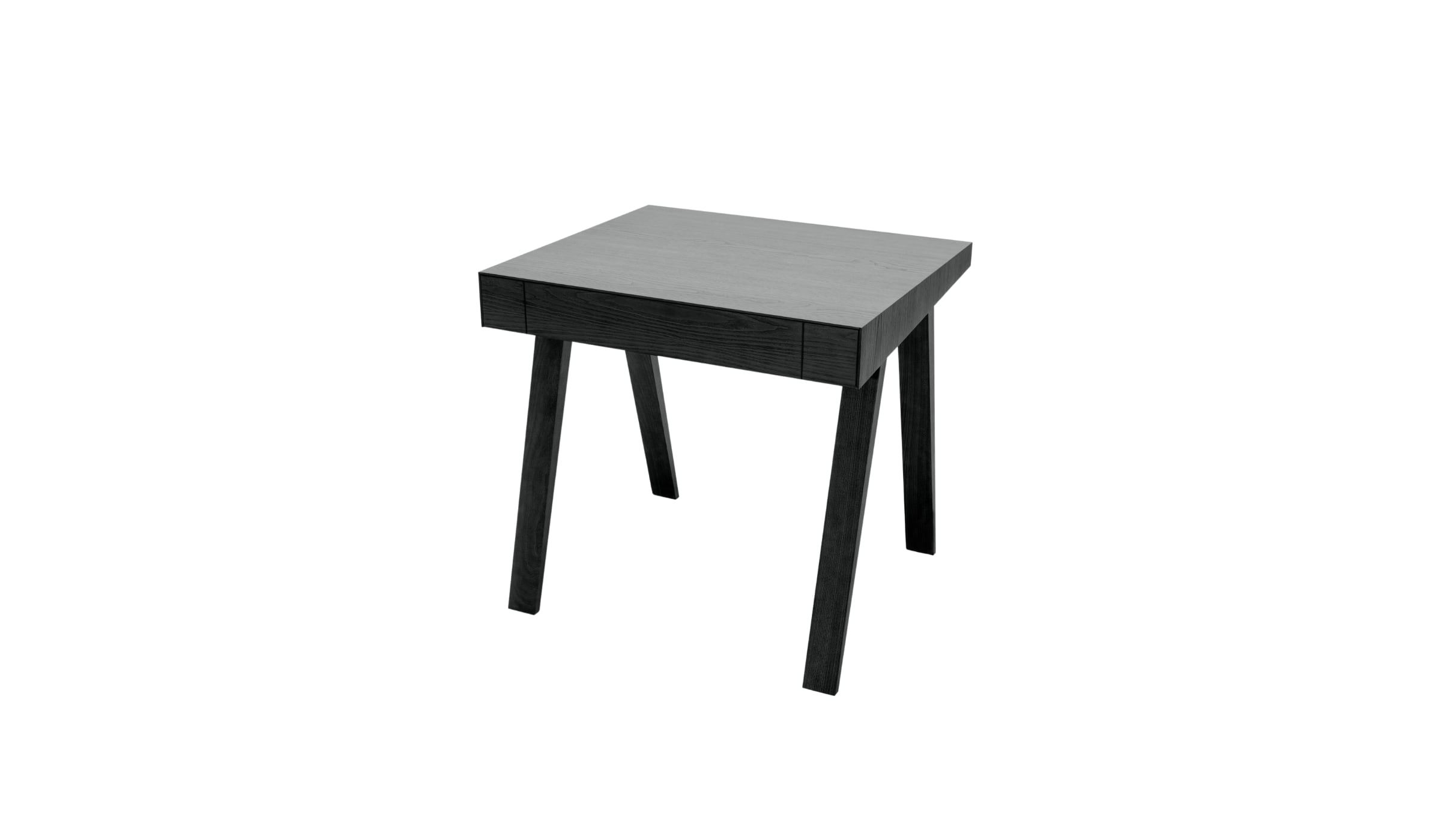 4.9 designer desk in black ash, 1 drawer