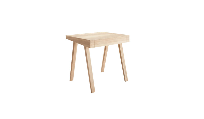 Bureau design 4.9 en frêne naturel, 1 tiroir