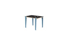 Children's desk, Vice-Versa slate, whale blue steel legs