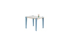 Children's desk, Vice-Versa slate, whale blue steel legs