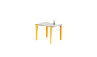 Children's desk, Vice-Versa slate, sun yellow steel legs