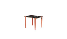 Children's desk, Vice-Versa slate, flamingo pink steel legs