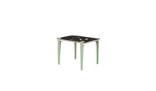 Bureau enfant, ardoise Vice-Versa, pieds en acier vert Dino