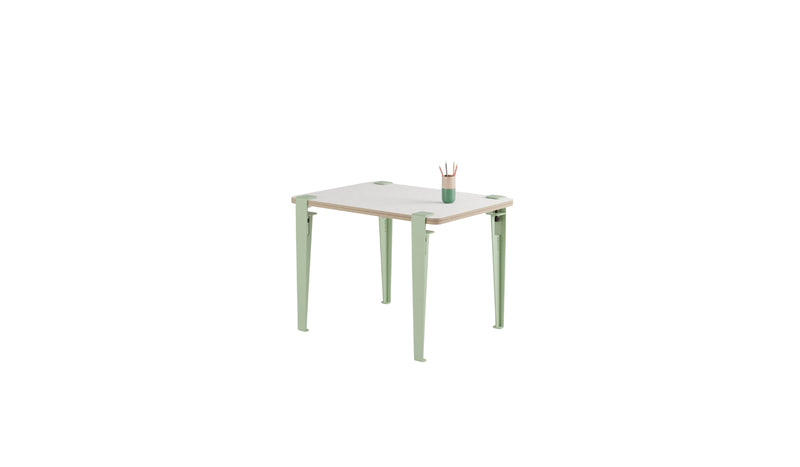 Children's desk, Vice-Versa slate, Dino green steel legs