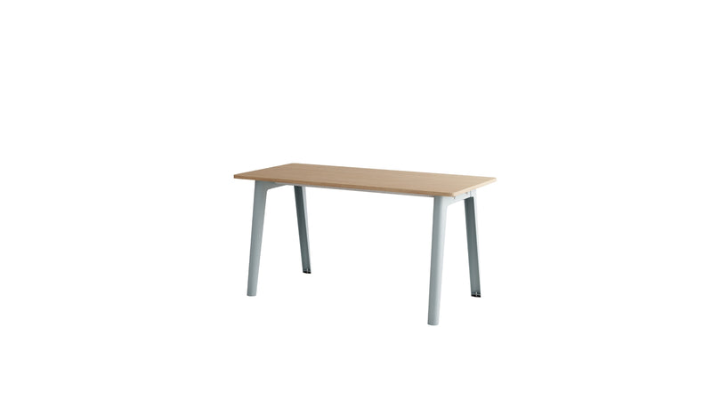 Bureau New Modern, 150x70 cm, chêne et acier bleu pâle