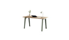 Bureau New Modern, 150x70 cm, chêne et acier gris eucalyptus