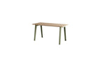 Bureau New Modern, 150x70 cm, chêne et acier vert kaki
