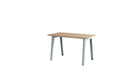 Bureau New Modern, 130x70 cm, chêne et acier bleu pâle
