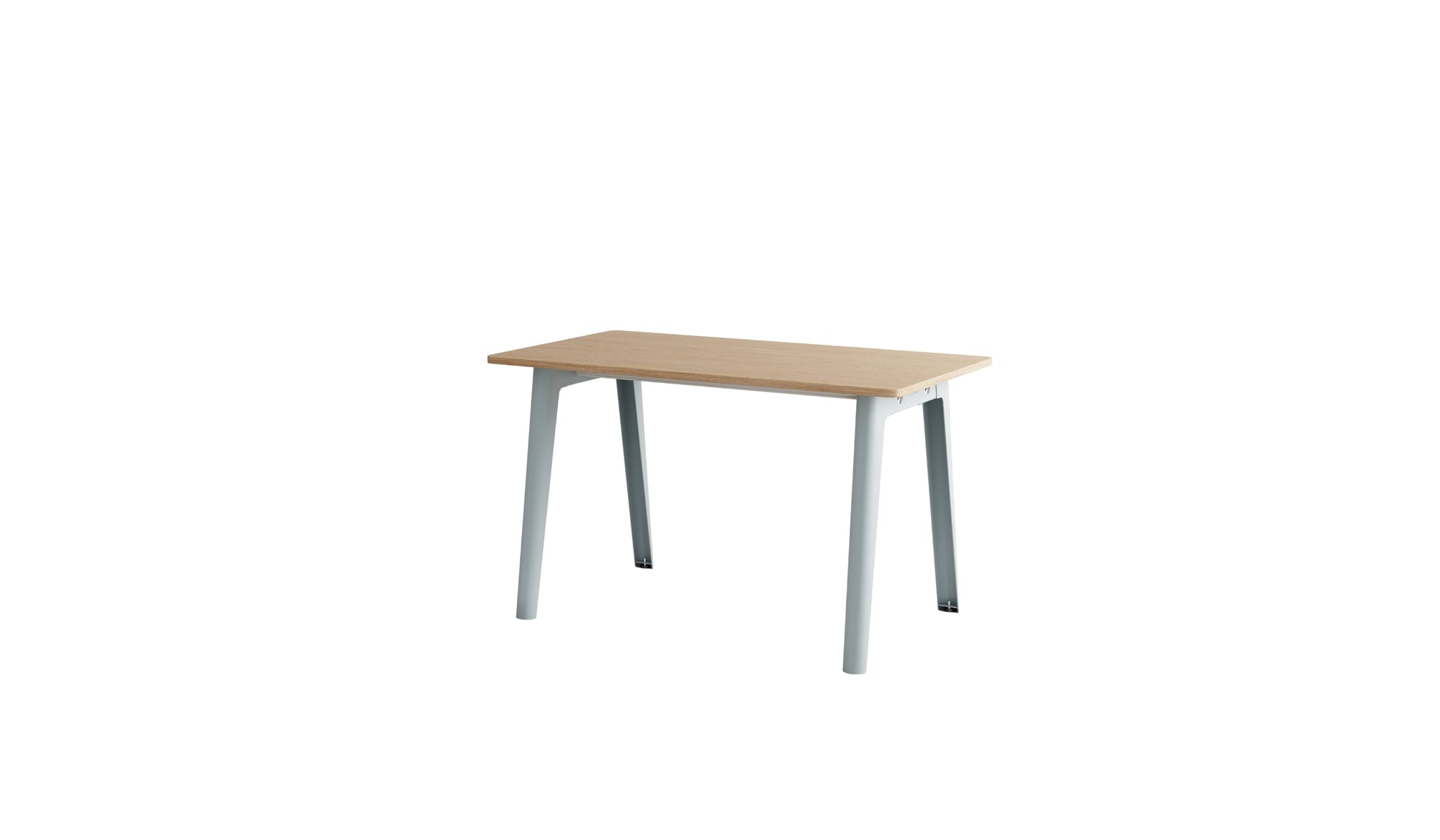 Bureau New Modern, 130x70 cm, chêne et acier bleu pâle